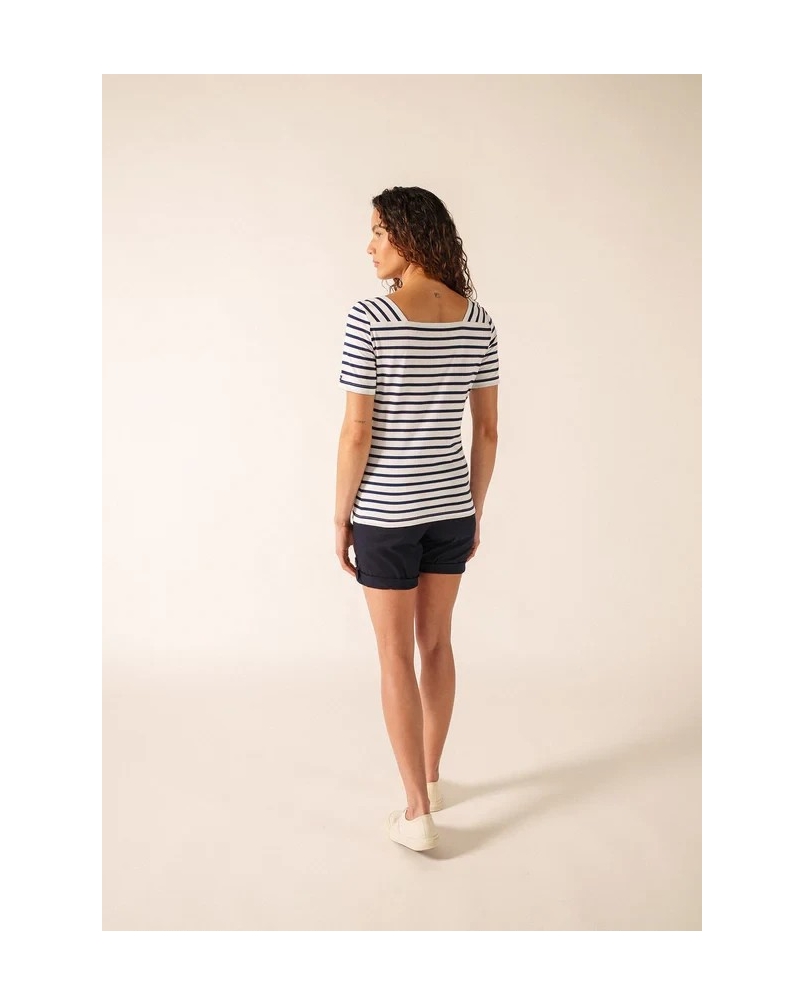 Saint James Pleneuf ll neige/navy