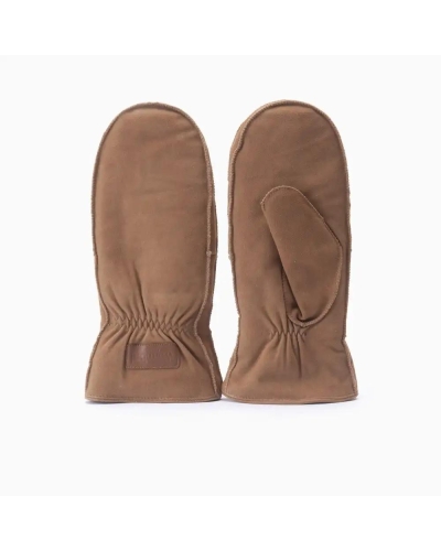 Warmbat Suede mitten women cognac