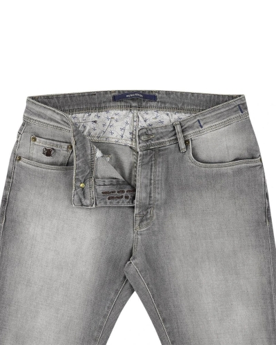 Noterman Jeans grey slim 104