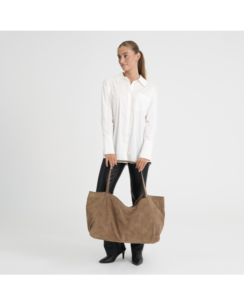 Depeche Bilbao shopper dark mud