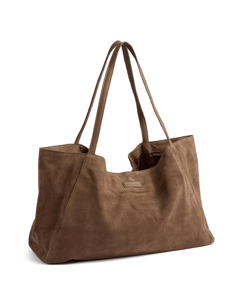 Depeche Bilbao shopper dark mud