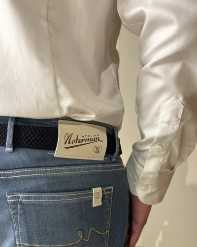 De Vent Henry white herringbone white herringbone h
