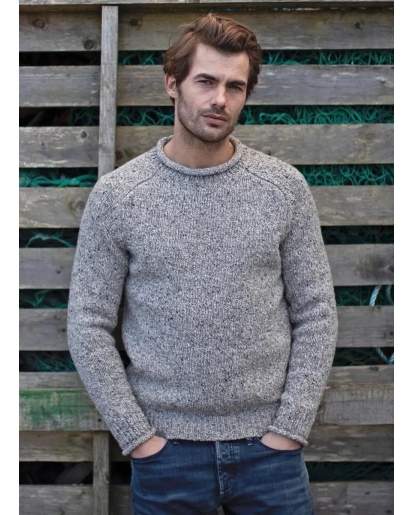 FISHERMAN OUT OF IRELAND Fisherman Saddle shoulder sweater