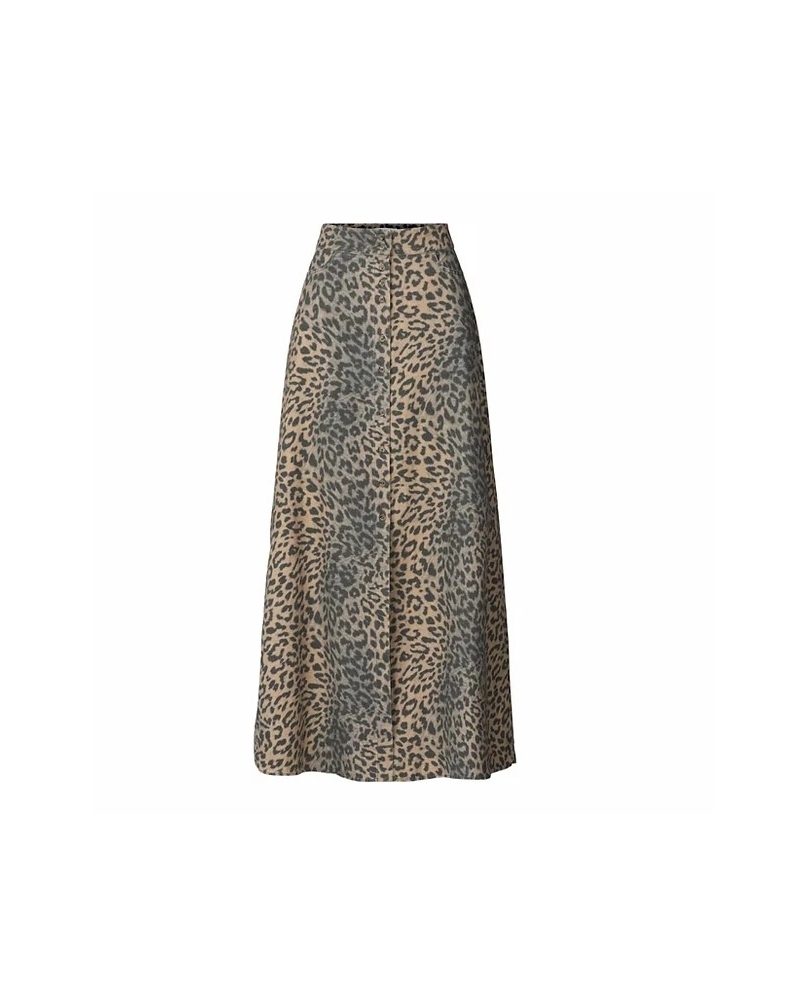 Rabens Saloner Natja leopard skirt leopard