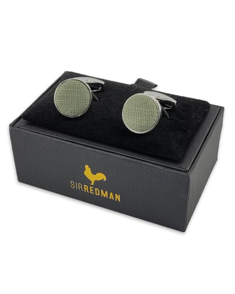 Sir Redman Manchetknopen Pastel Promise saliegroen