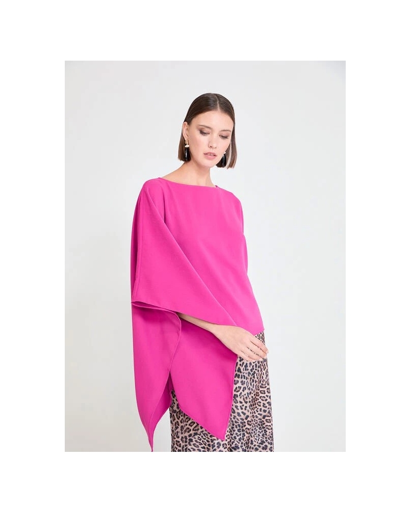 Lola Casademunt Cape blouse fucsia