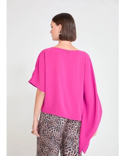 Lola Casademunt Cape blouse fucsia