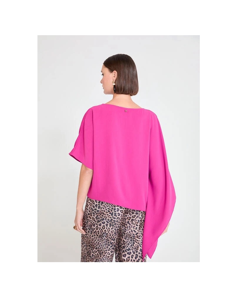 Lola Casademunt Cape blouse fucsia