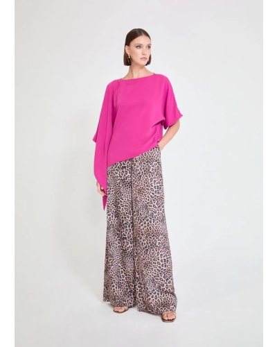 Lola Casademunt Cape blouse fucsia