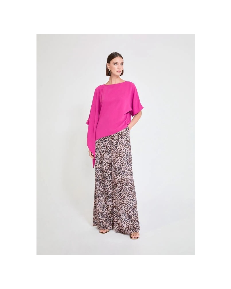 Lola Casademunt Cape blouse fucsia