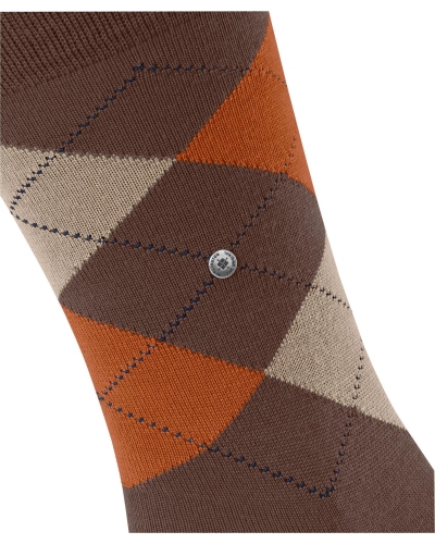 Burlington Edinburgh heren sokken hazelnut