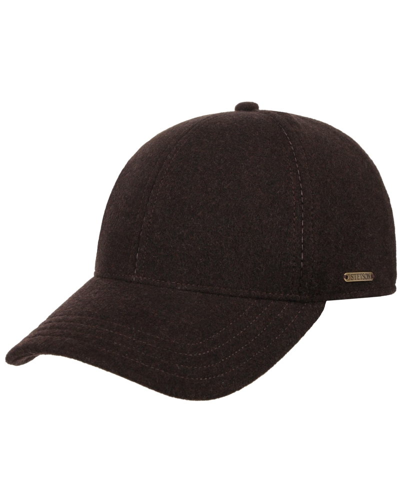 Stetson Baseball cap wool/cashmere brown-