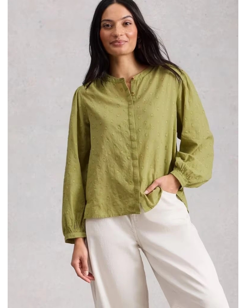 White Stuff Lana top mid green mid green