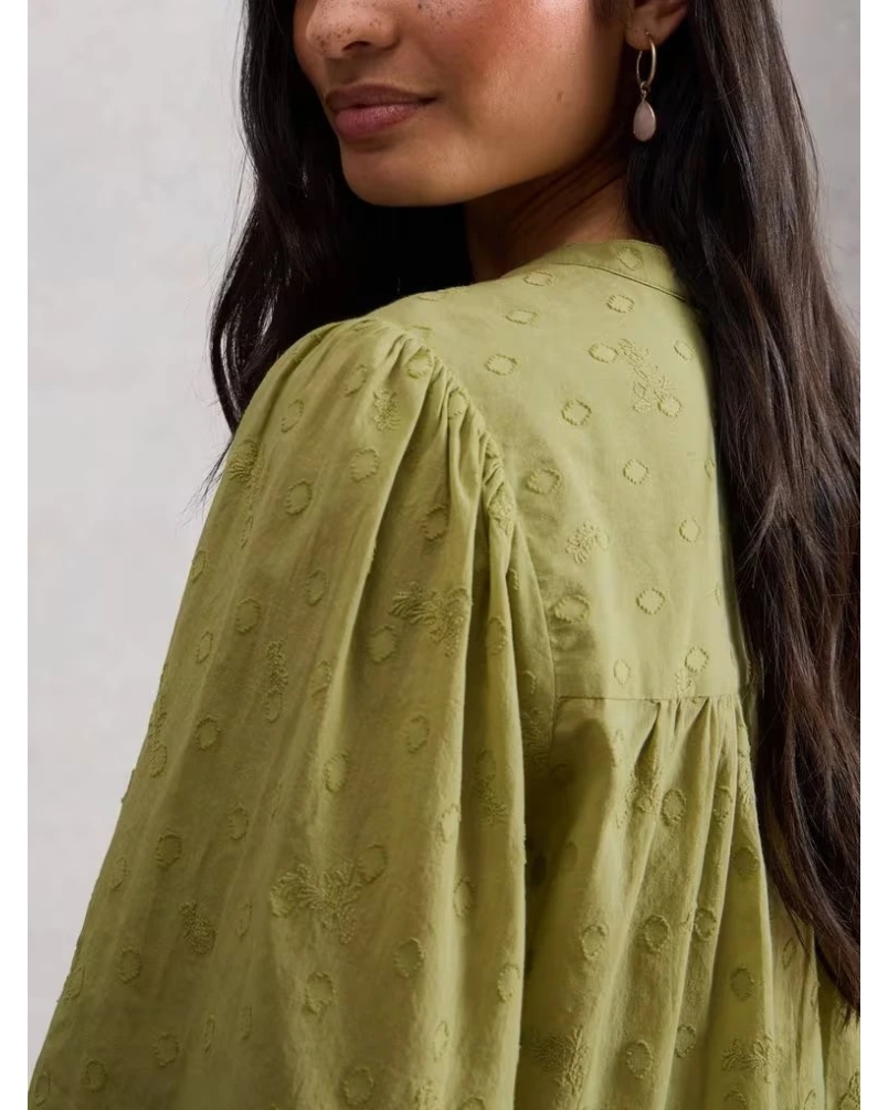 White Stuff Lana top mid green mid green