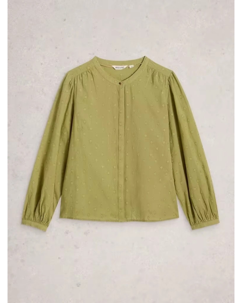 White Stuff Lana top mid green mid green