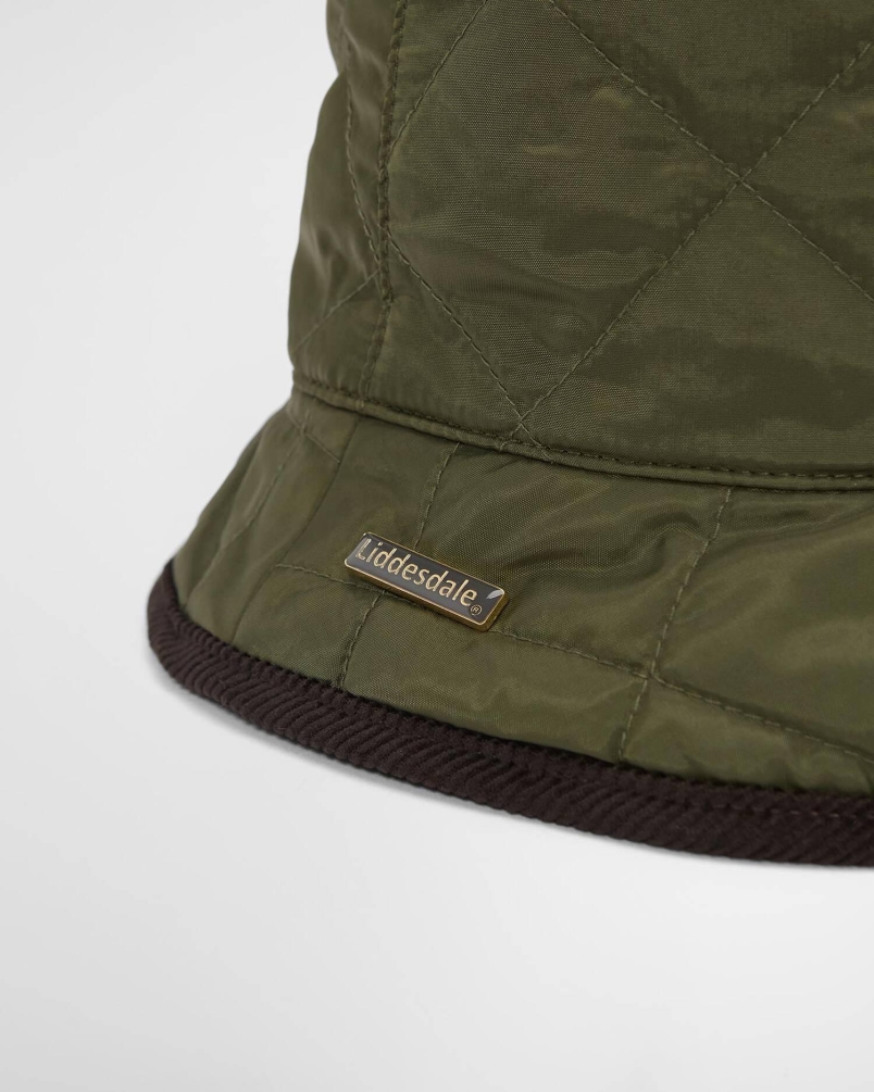 Barbour Liddesdale reversible bucket hat olive/shadow classic
