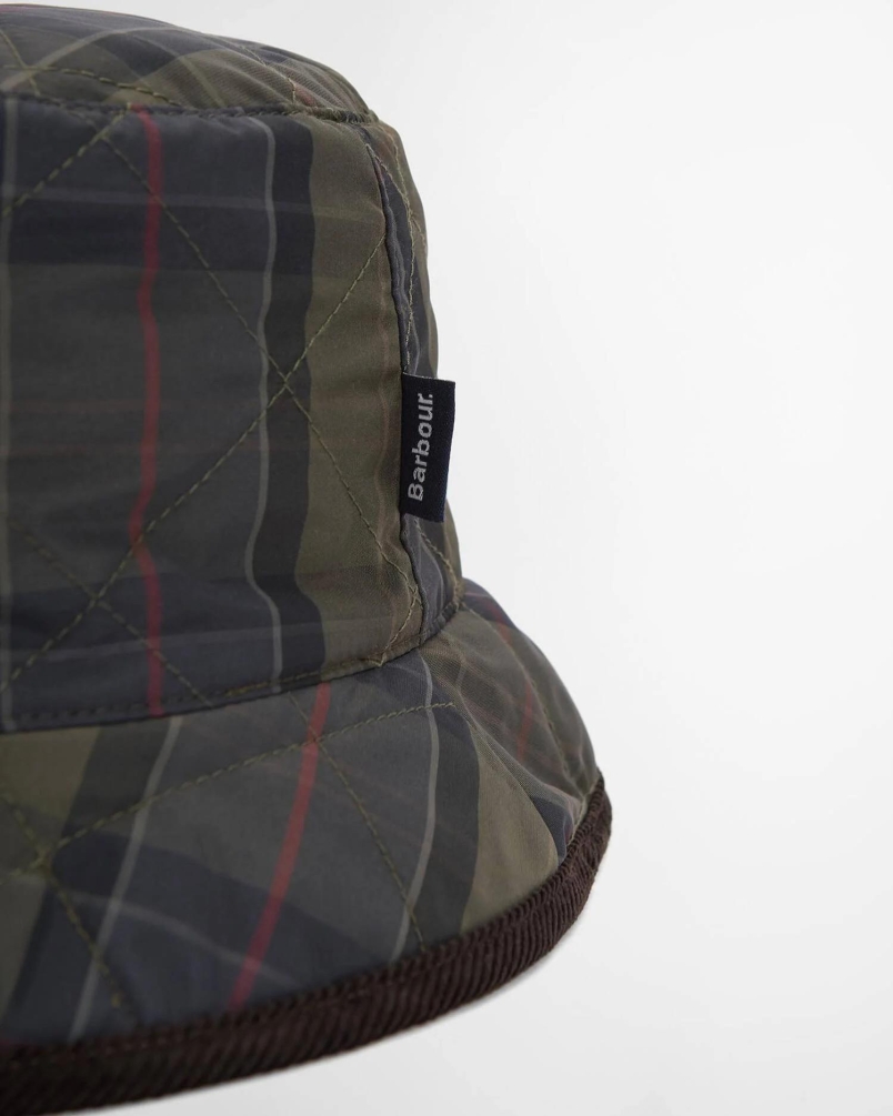 Barbour Liddesdale reversible bucket hat olive/shadow classic