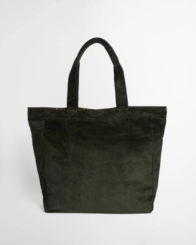 Barbour Carrick cord tote bag sg91 sage