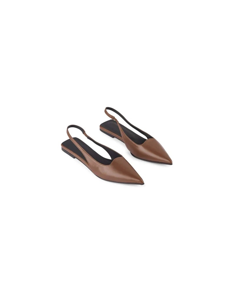 ACACIE POINTY SLINGBACK DARK BROWN