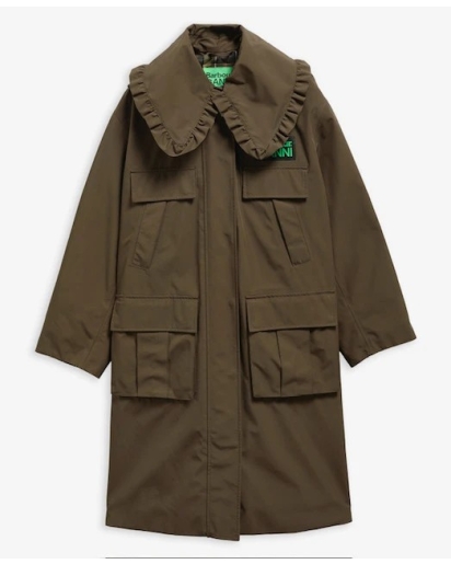 BARBOUR x GANNI Barbour x GANNI waterproof parka jacket