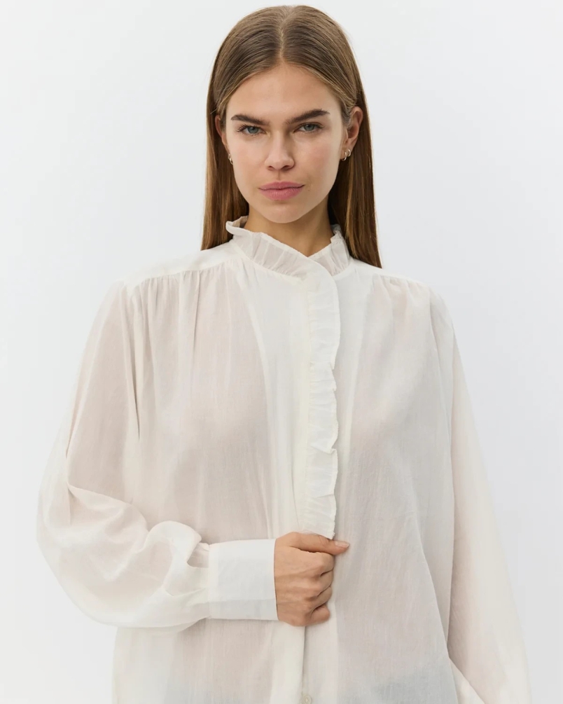 Sofie Schnoor Edna frilled shirt off white off white