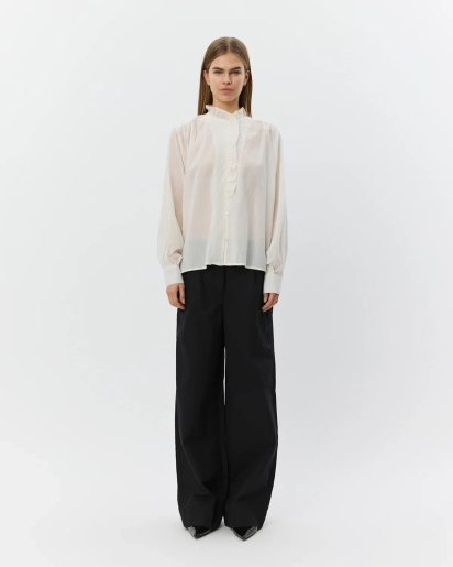 SOFIE SCHNOOR Sofie Schnoor Edna frilled shirt off white