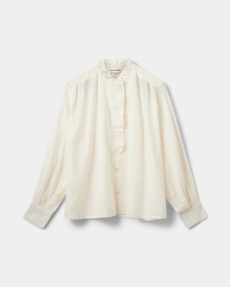 Sofie Schnoor Edna frilled shirt off white off white