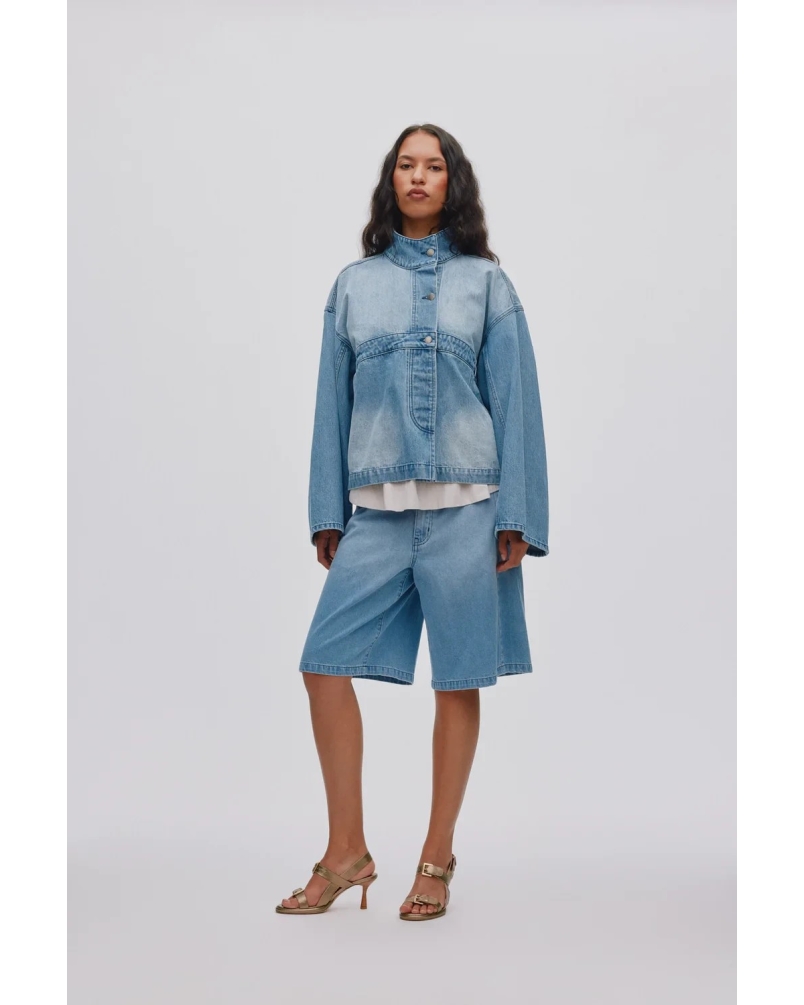 Rabens Saloner Donela denim jacket light washed denim
