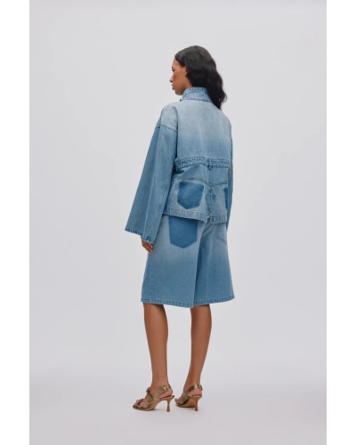 Rabens Saloner Donela denim jacket light washed denim