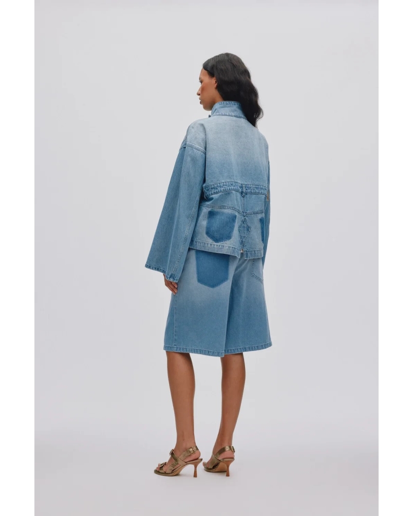Rabens Saloner Donela denim jacket light washed denim