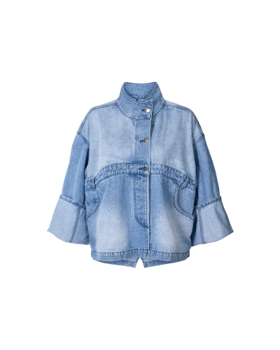 Rabens Saloner Donela denim jacket light washed denim