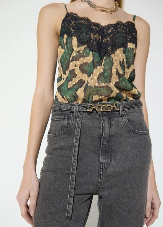 Lola Casademunt Jeans with side studs black