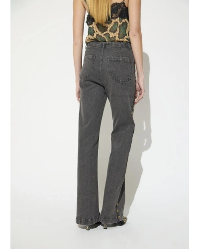 Lola Casademunt Jeans with side studs black
