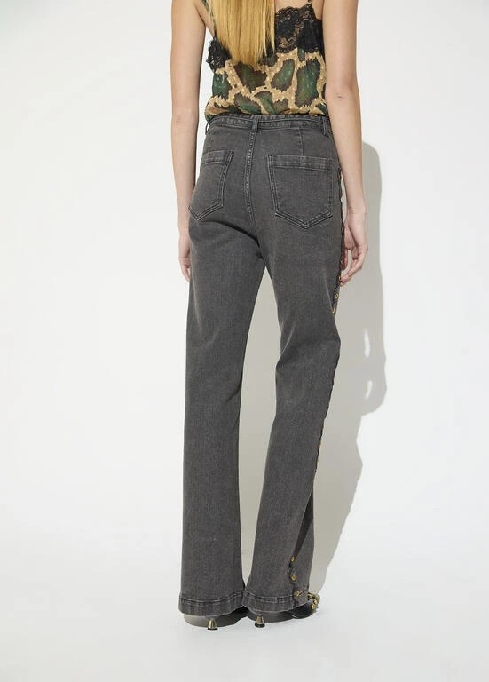 Lola Casademunt Jeans with side studs black