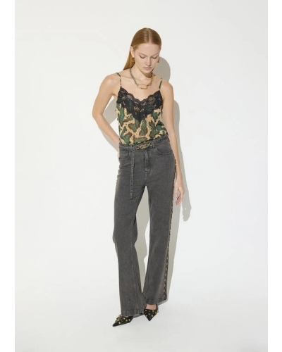 Lola Casademunt Jeans with side studs black