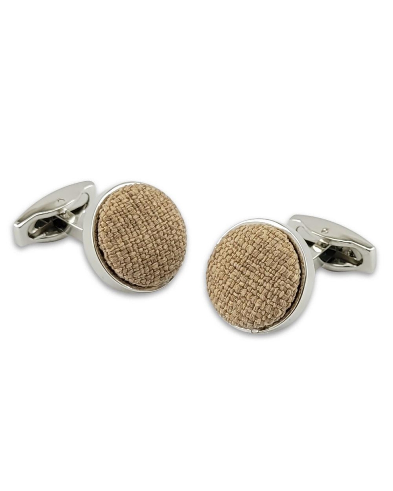 Sir Redman Manchetknopen Jardin Chic taupe/zilver