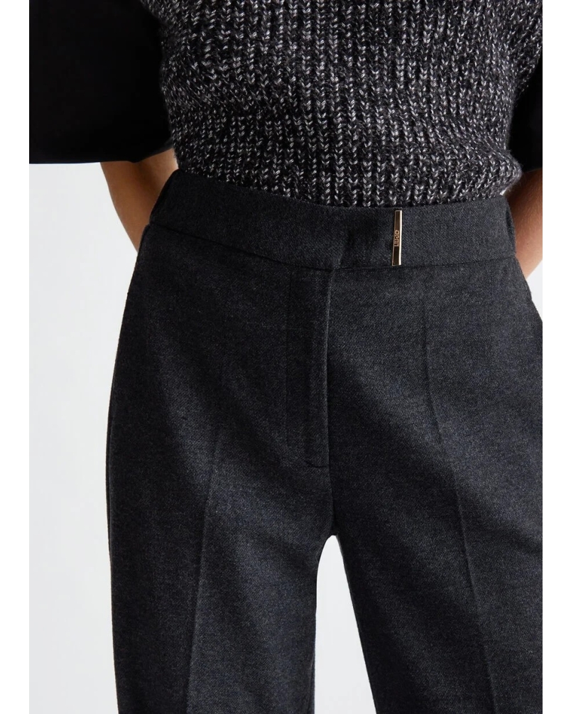 Liu Jo flanel pants grey gray
