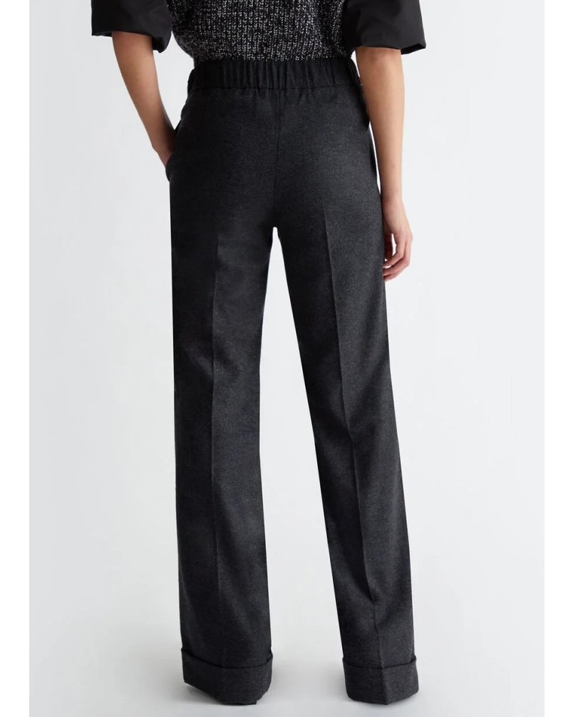 Liu Jo flanel pants grey gray