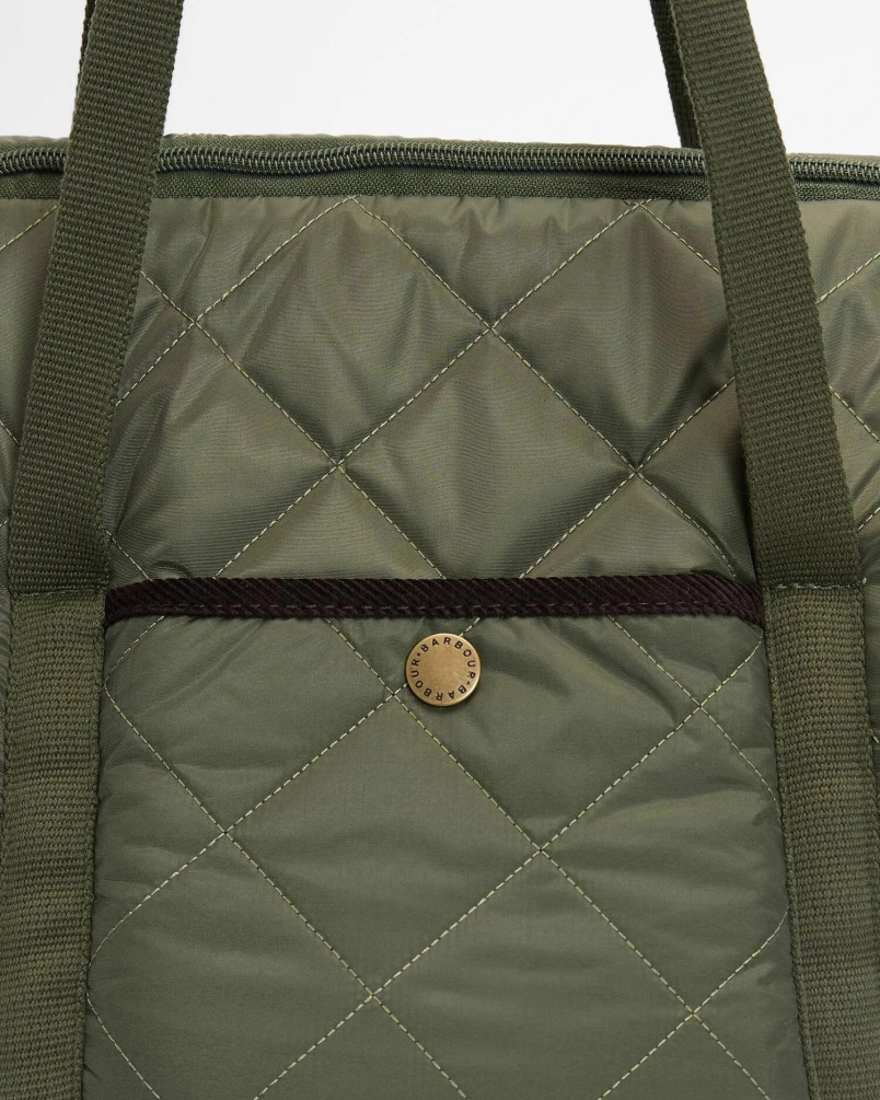 Barbour Small quilted dog carrier ol74 olive