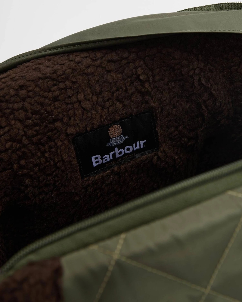 Barbour Small quilted dog carrier ol74 olive