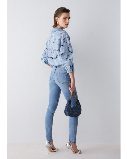 LIU.JO Liu.Jo High-rise skinny jeans light denim