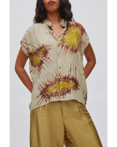 Rabens Saloner Heva sea blouse chartreuse combo chartreuse combo