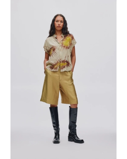 RABENS SALONER Rabens Saloner Heva sea blouse chartreuse combo
