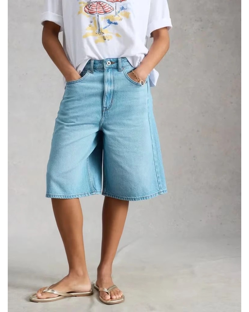 White Stuff Jodi jort lgt denim