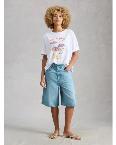 White Stuff Jodi jort lgt denim