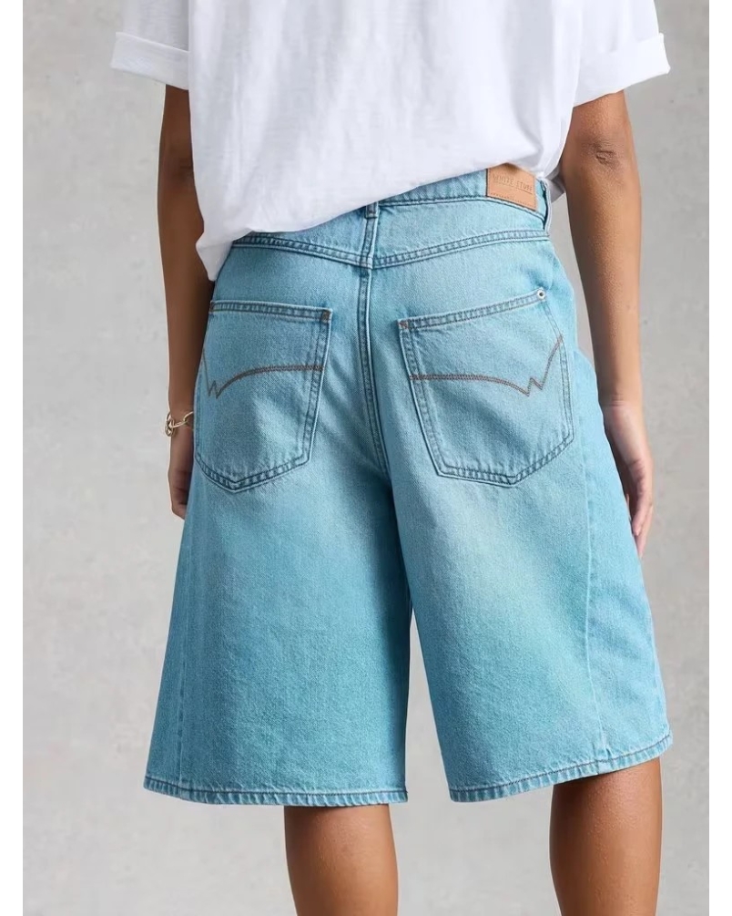 White Stuff Jodi jort lgt denim