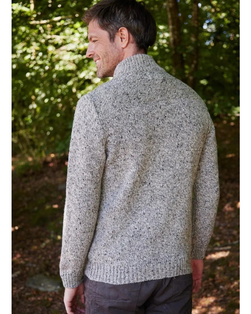 Fisherman Half zip sweater porridge porridge