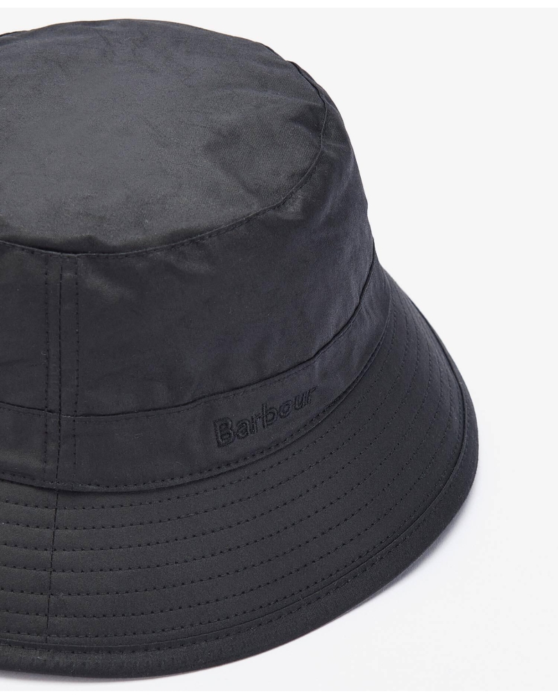 Barbour Waxed bucket hat black