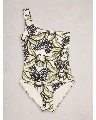 White Stuff Ivy one shoulder swimsuit ivory pr