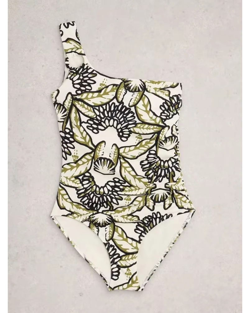 White Stuff Ivy one shoulder swimsuit ivory pr